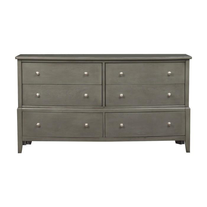 Homelegance Cotterill 6 Drawer Dresser in Gray 1730GY-5 Sleep Center Homelegance Cotterill 6 Drawer Dresser in Gray 1730GY-5 Sleep Center