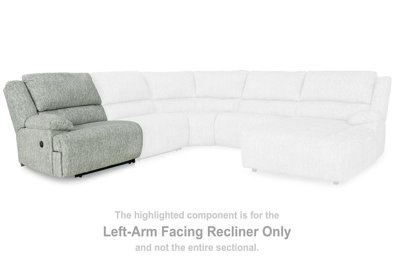 McClelland 6-Piece Reclining Sectional with Chaise