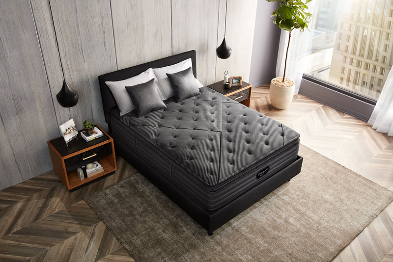 King Beautyrest Black Quilted Hybrid L-Class -Medium Pillowtop *Floor Model*