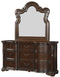Homelegance Royal Highlands 9 Drawer Dresser in Rich Cherry 1603-5