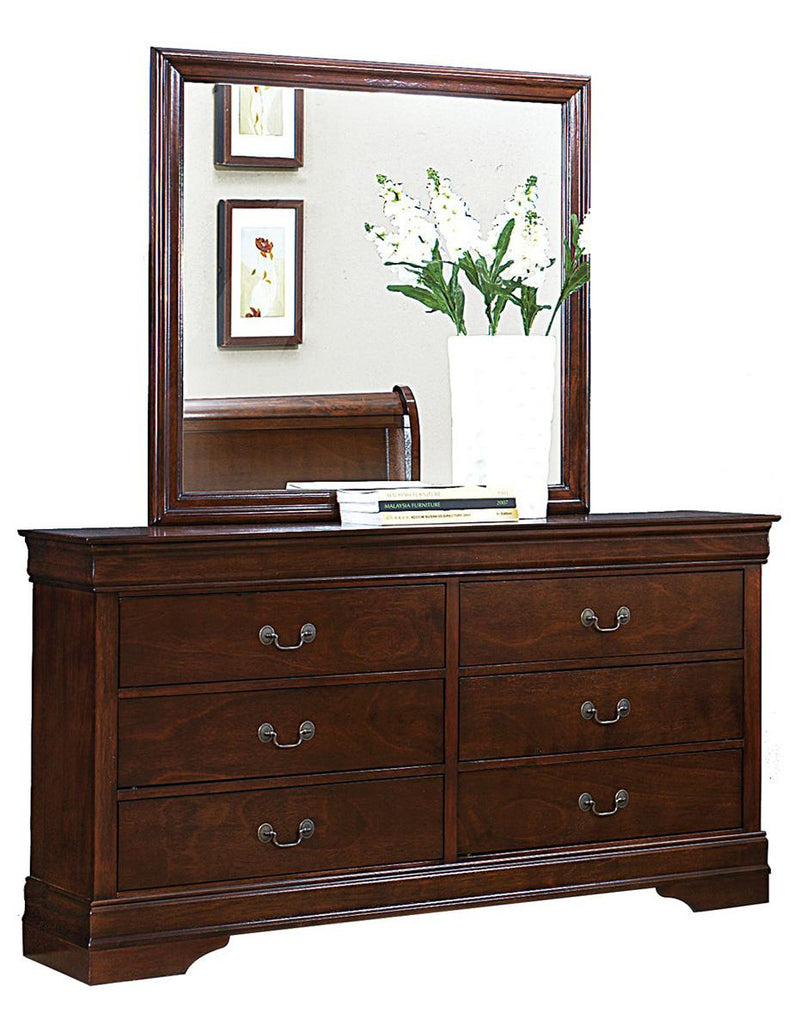 Homelegance Mayville 6 Drawer Dresser in Brown Cherry 2147-5 Sleep Center Homelegance Mayville 6 Drawer Dresser in Brown Cherry 2147-5 Sleep Center