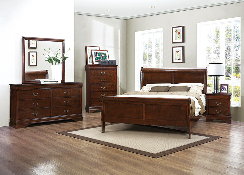 brown cherry dresser Vace Traditional Brown Cherry 56-inch Wide 9-Drawer Wood Dresser by Furniture of America