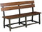 Homelegance Holverson Bench w/ Back in Rustic Brown 1715-BH