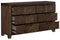 Homelegance Parnell Dresser in Rustic Cherry 1648-5