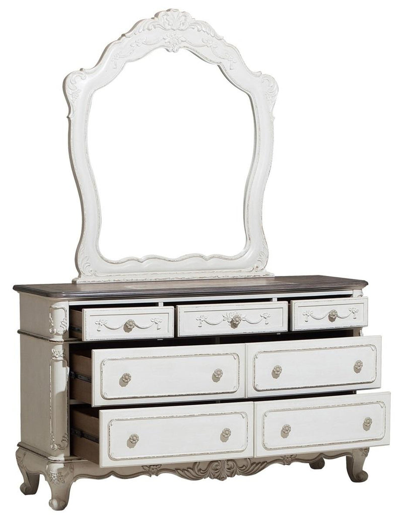 Homelegance Cinderella Antique White Dresser | Ornate Home Homelegance Cinderella Antique White Dresser | Ornate Home