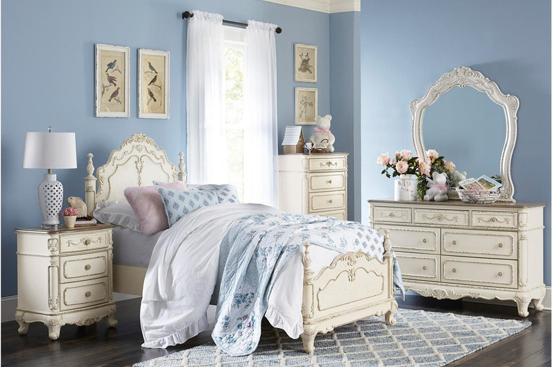 Homelegance Cinderella Antique White Dresser | Ornate Home Homelegance Cinderella Antique White Dresser | Ornate Home