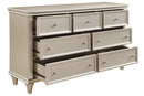 Homelegance Celandine 7 Drawer Dresser in Silver 1928-5