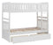 Homelegance Galen Twin/Twin Bunk Bed w/ Storage Boxes in White B2053W-1*T