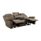 Homelegance Furniture Shola Double Reclining Sofa in Chocolate
