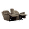 Homelegance Furniture Shola Power Double Reclining Loveseat in Chocolate