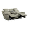 Homelegance Furniture Shola Double Reclining Sofa in Gray