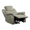 Homelegance Furniture Shola Glider Reclining Chair in Gray