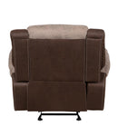 Homelegance Furniture Chai Glider Relcining Chair in 2 Tones