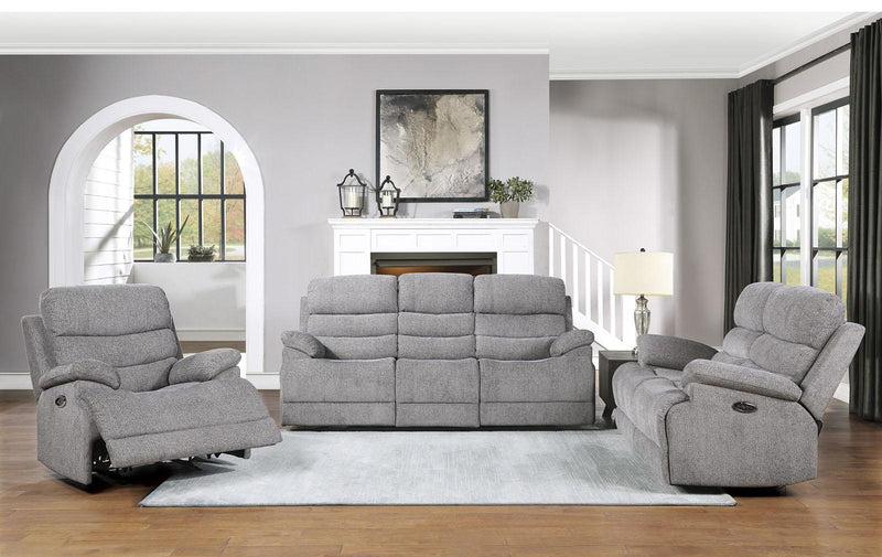 Homelegance Furniture Sherbrook Glider Reclining Chair in Gray