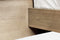 One Coastal Modern Live Edge Wall Bed with Floating Nightstands in Bisque