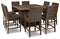 Paradise Trail Outdoor Counter Height Dining Table with 4 Barstools