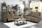 Power Double Reclining Sofa with Power Headrests, Drop-Down Cup Holders, Receptacles and USB Ports