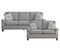 Grey Fabric Sofa and Love Seat - Homelegence