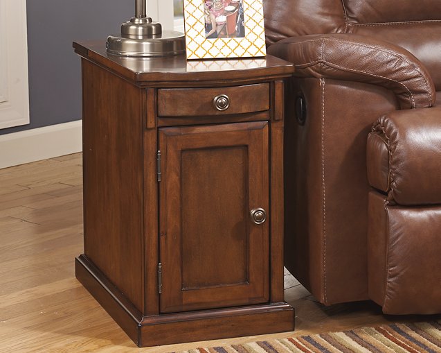 Laflorn Chairside End Table with USB Ports & Outlets