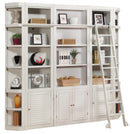 Parker House Boca 6-Piece Bookcase Wall with Ladder in Cottage White image