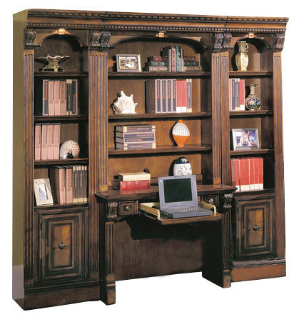 Parker House Huntington 4 Piece Library Desk Wall in Vintage Pecan image