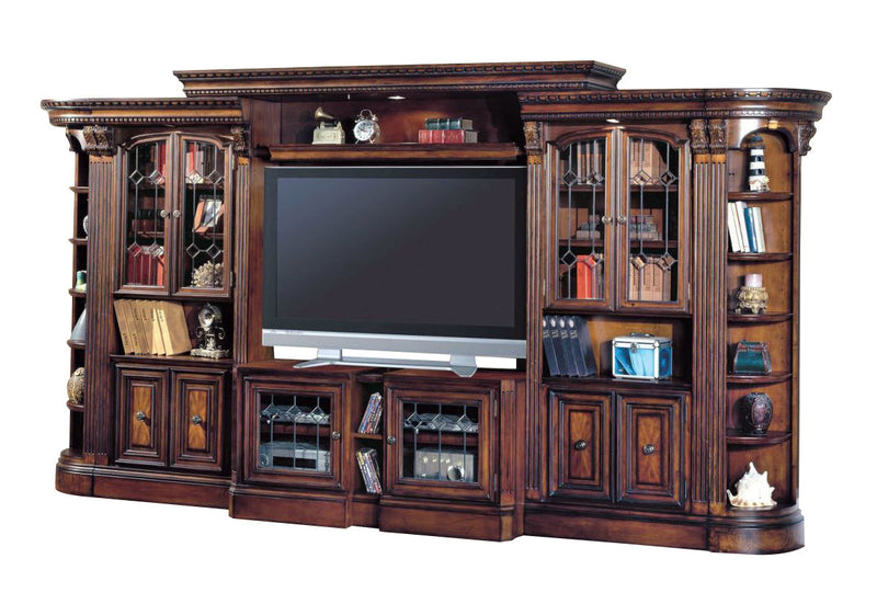 Parker House Huntington Expandable Grand Entertainment Wall in Vintage Pecan image