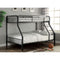 CLEMENT Black Metal Twin/Full Bunk Bed image