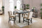 SANIA 7 Pc. Sq Counter Ht. Table Set w/ Wingback Chairs image