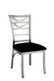 ROXO Silver/Black Side Chair (2/CTN) image