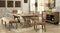 Gianna Rustic Oak 9 Pc. Dining Table Set (w/ 2 Wingback Chairs) image