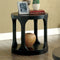 Carrie Antique Black End Table image