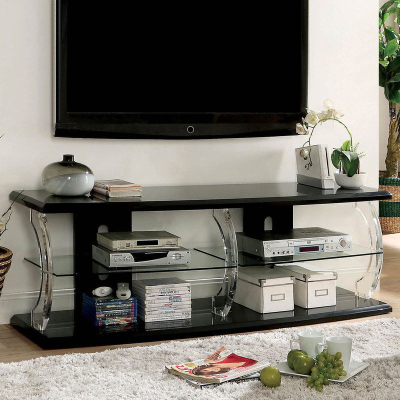 Ernst Black/Clear 72" TV Stand image