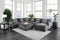 KAYLEE U-Shaped Sectional w/ Ottoman, Right Chaise image