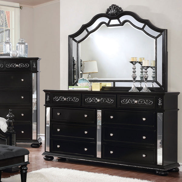 Black dresser online vanity