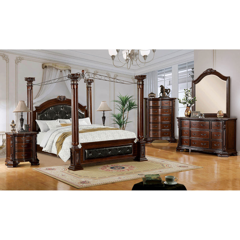 Mandalay Brown Cherry 5 Pc. Queen Bedroom Set w/ Chest image