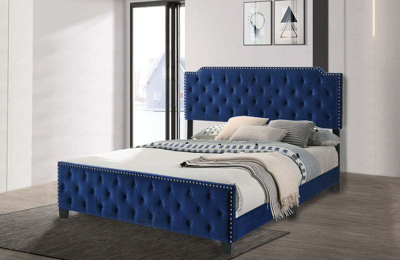 CHARLIZE Cal.King Bed, Navy image