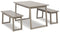 Loratti Dining Table and Benches (Set of 3) image