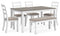Stonehollow Dining Table and Chairs with Bench (Set of 6) image