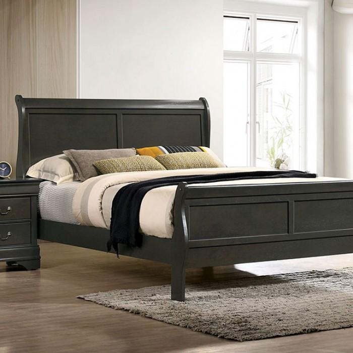 LOUIS PHILIPPE Queen Bed, Gray image