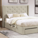 MITCHELLE E.King Bed, Beige image