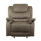 Homelegance Furniture Shola Glider Reclining Chair in Chocolate image