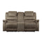 Homelegance Furniture Shola Power Double Reclining Loveseat in Chocolate image