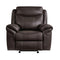 Homelegance Furniture Aram Glider Reclining Chair in Brown 8206BRW-1 image