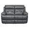 Homelegance Furniture Lambent Double Reclining Loveseat in Dark Gray image