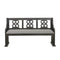 Homelegance Arasina Bench with Curved Arms in Dark Pewter 5559N-14A image
