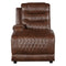 Homelegance Furniture Putnam Power Left Side Reclining Chaise with USB Port in Brown 9405BR-LCPW image