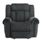 Homelegance Furniture Nutmeg Glider Reclining Chair in Charcoal Gray 9901CC-1 image