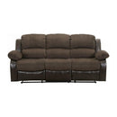 Homelegance Furniture Granley Double Reclining Sofa in Chocolate 9700FCP-3 image