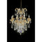 Christiana Gold 35"H Ceiling Lamp Gold, Hanging Crystal image