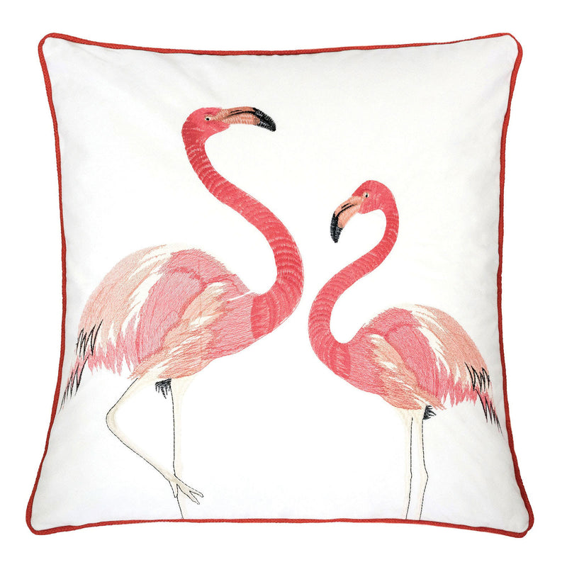 Lina Flamingo 20" X 20" Pillow, Pair Flamingo image